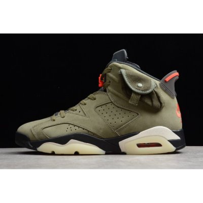 Nike Erkek Air Jordan 6 Zeytin Yeşili Basketbol Ayakkabısı Türkiye - RHSJ9F2V